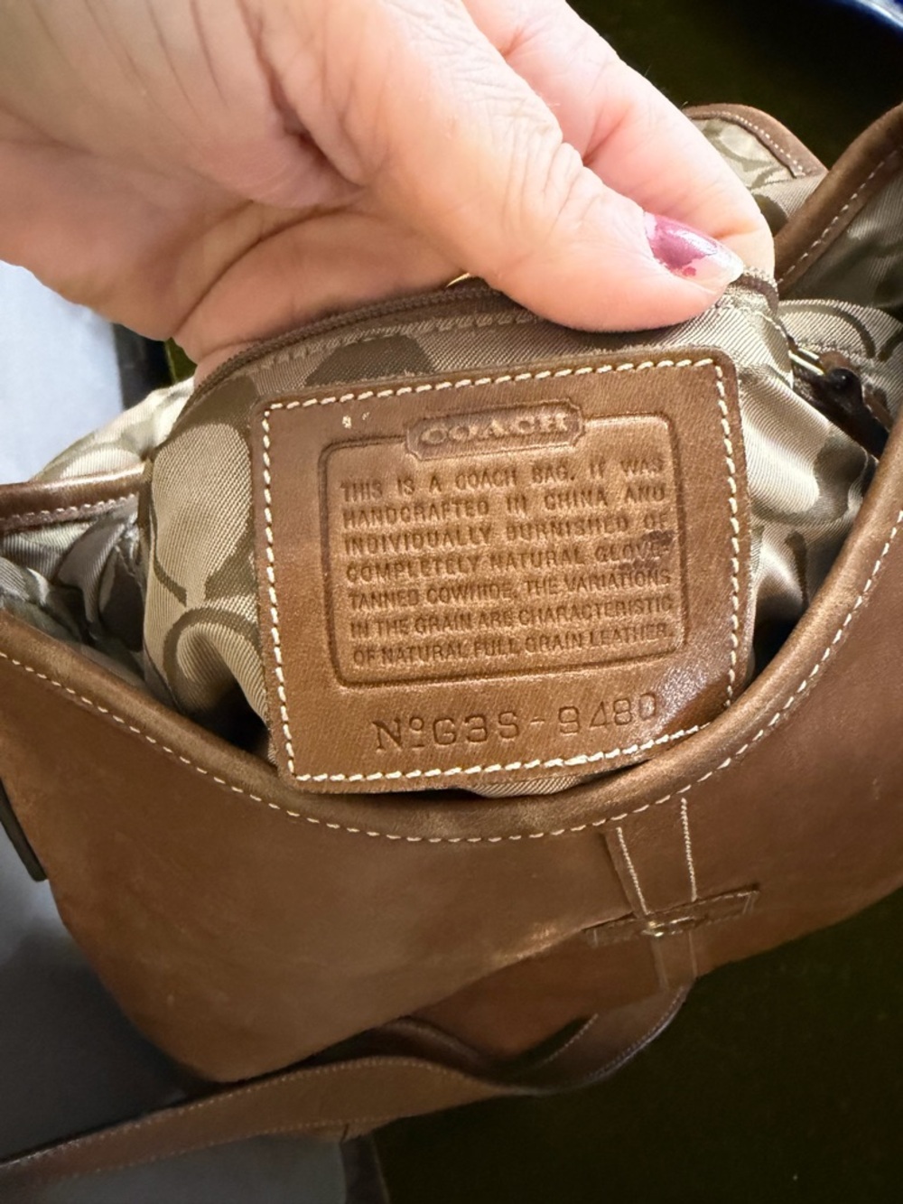 Coach Tan Leather Buckle Crossbody Bag - Picture 14 of 14